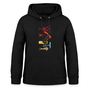 Sommelier Wine Drinking Tasting - Frauen Hoodie - Schwarz - Vorne - AI Model Female 172 light (172cm)