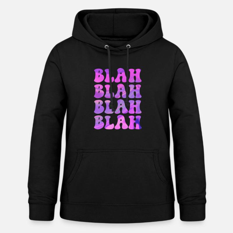 BLAH bla morsomt ordtak kult design for deg ih - Hettegenser for kvinner - svart