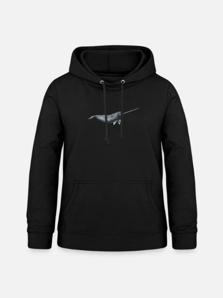 Narwal Wal Ozean Narwale Wale - Frauen Hoodie - Schwarz