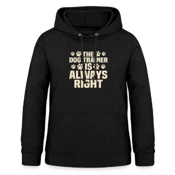 Hundetrainer Hundetrainer - Frauen Hoodie - Schwarz - Vorne - AI Model Female 172 light (172cm)