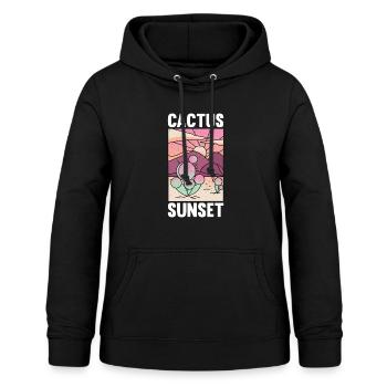 Kaktus Garten Kaktus - Frauen Hoodie - Schwarz - Vorne - AI Model Female 172 light (172cm)
