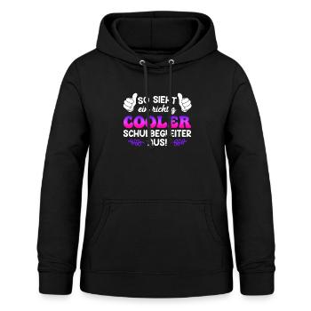 Schulbegleitung Inklusion cooler Schulbegleiter - Frauen Hoodie - Schwarz - Vorne - AI Model Female 172 light (172cm)