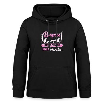 Burpees - Frauen Hoodie - Schwarz - Vorne - AI Model Female 172 light (172cm)