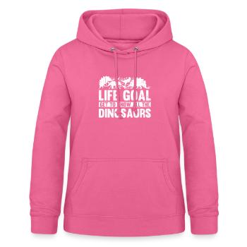 Dinosaurier Erwachsener Dinosaurier - Frauen Hoodie - Pink - Vorne - AI Model Female 172 light (172cm)