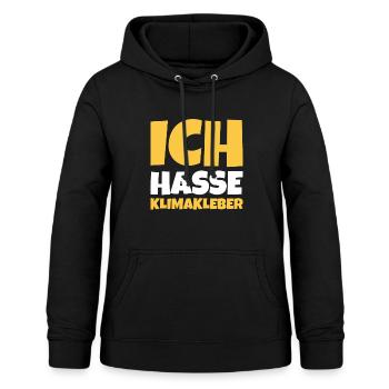 Straße ankleben Protest - Frauen Hoodie - Schwarz - Vorne - AI Model Female 172 light (172cm)