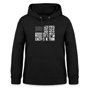 Kaktus Garten Kaktus - Frauen Hoodie - Schwarz - Vorne - AI Model Female 172 light (172cm)