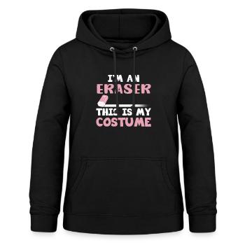 Eraser Costume Gift - Women's Hoodie - black - Front - AI Model Female 172 light (172cm)