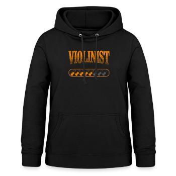 Violon Violoniste Violoniste Vintage Violoniste - Sweat à capuche Femme - noir - Devant - AI Model Female 172 light (172cm)