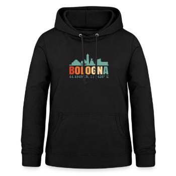 Bologne Italie Skyline - Sweat à capuche Femme - noir - Devant - AI Model Female 172 light (172cm)