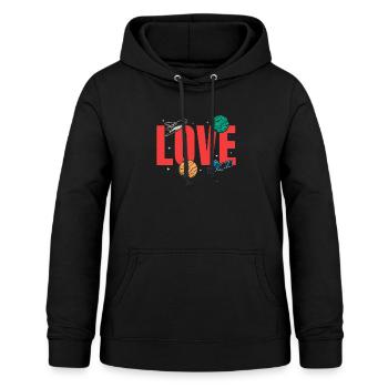 Spaceship Solar System Aerospace Space Travel LOVE - Frauen Hoodie - Schwarz - Vorne - AI Model Female 172 light (172cm)