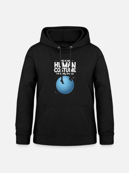 Uranus - Frauen Hoodie - Schwarz