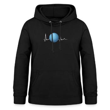 Uranus - Sweat à capuche Femme - noir - Devant - AI Model Female 172 light (172cm)