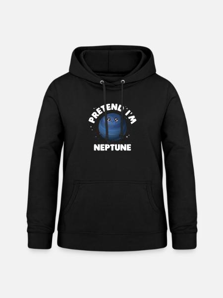 Neptun - Frauen Hoodie - Schwarz