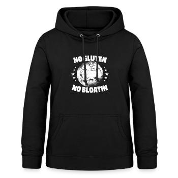 Plaisir sans gluten - Sweat à capuche Femme - noir - Devant - AI Model Female 172 light (172cm)