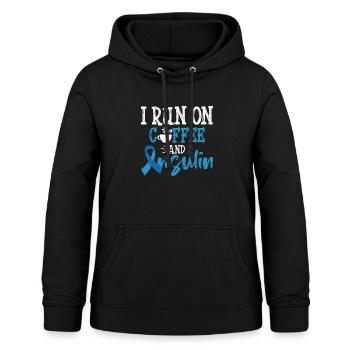 Diabetics Type 1 Diabetes Awareness T1D - Women's Hoodie - black - Front - AI Model Female 172 light (172cm)