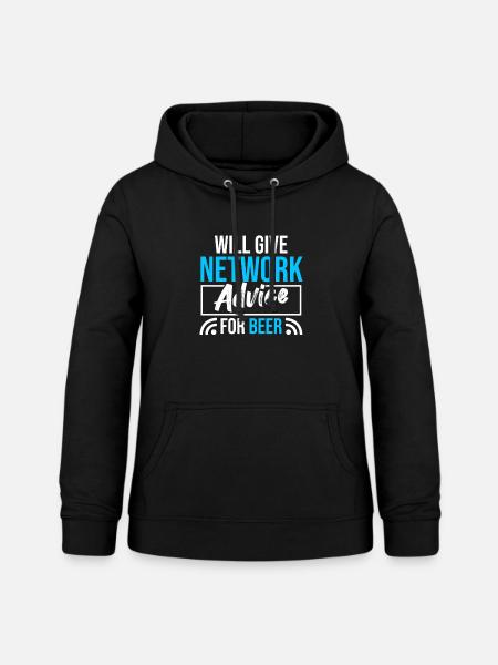 Computer-Netzwerktechnik Netzwerkingenieur - Frauen Hoodie - Schwarz