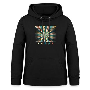 Saxophone Musician Saxophone Player - Saxophonist - Women's Hoodie - black - Front - AI Model Female 172 light (172cm)