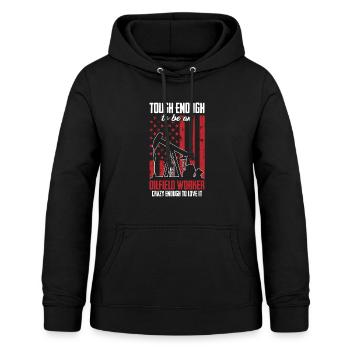 Ölfeld Bohrinsel Verrückt - Frauen Hoodie - Schwarz - Vorne - AI Model Female 172 light (172cm)