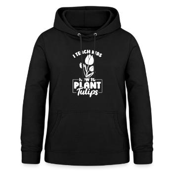 Tulpen Tulpen - Frauen Hoodie - Schwarz - Vorne - AI Model Female 172 light (172cm)