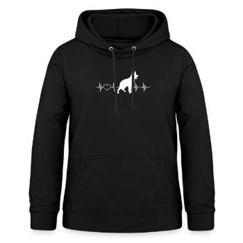 Australian Cattle Dog - Frauen Hoodie - Schwarz - Vorne - AI Model Female 172 light (172cm)