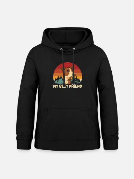Whippet - Frauen Hoodie - Schwarz