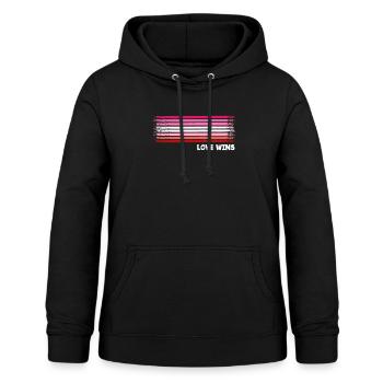Lesbian Lesbian Pride Flag Gift - Women's Hoodie - black - Front - AI Model Female 172 light (172cm)