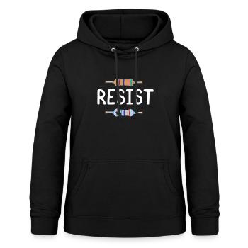 Physique de la résistance de résistance - Sweat à capuche Femme - noir - Devant - AI Model Female 172 light (172cm)