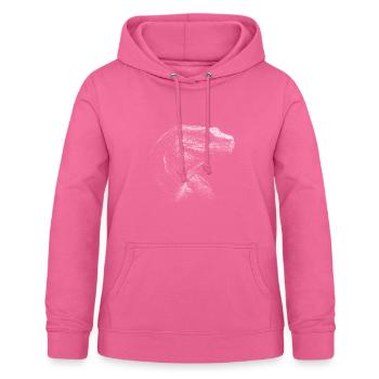 Lézard Varan Dragon de Komodo - Sweat à capuche Femme - rose - Devant - AI Model Female 172 light (172cm)