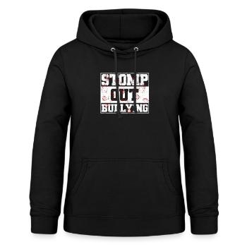 Stomp Out Bullying Funny Back To School Bildung - Frauen Hoodie - Schwarz - Vorne - AI Model Female 172 light (172cm)