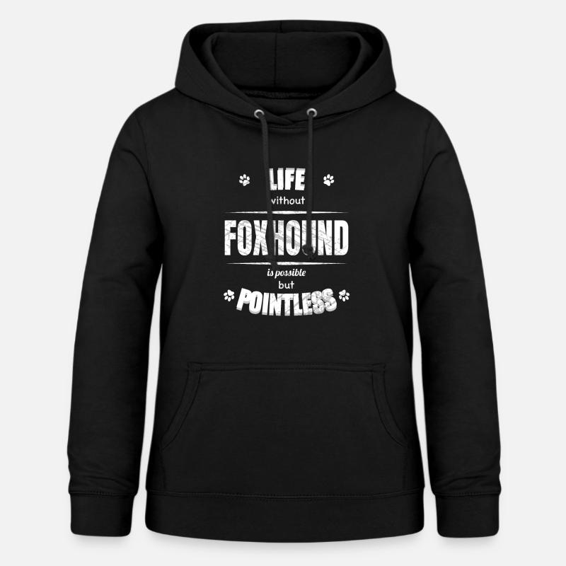 La vie est possible mais inutile - Foxhound - Sweat à capuche Femme - noir