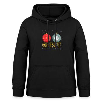Chest Nuts Funny Weihnachten Matching Paar - Frauen Hoodie - Schwarz - Vorne - AI Model Female 172 light (172cm)