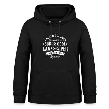 Super Cool Landscaper Design - Frauen Hoodie - Schwarz - Vorne - AI Model Female 172 light (172cm)