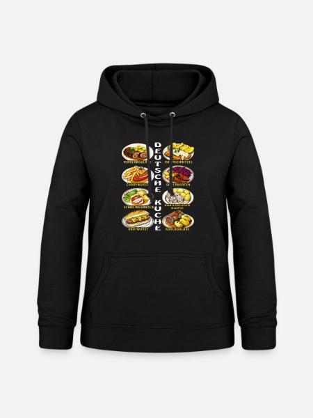 DEUTSCHE KÜCHE - Frauen Hoodie - Schwarz
