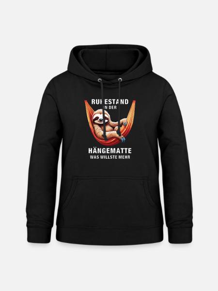 RUHESTAND IN DER HÄNGEMATTE - Frauen Hoodie - Schwarz