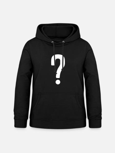 Fragezeichen Symbol Satzzeichen - Frauen Hoodie - Schwarz