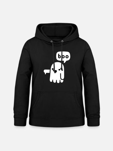 boo - Frauen Hoodie - Schwarz