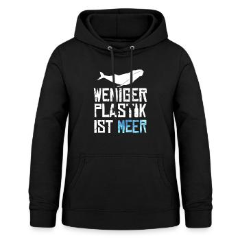 Klimawandel - Frauen Hoodie - Schwarz - Vorne - AI Model Female 172 light (172cm)