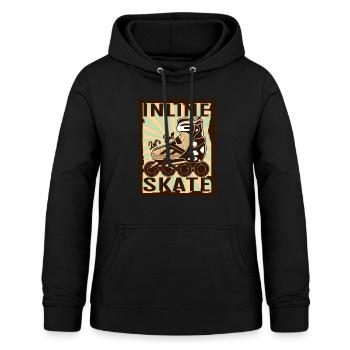 inline skates inlineskater - Frauen Hoodie - Schwarz - Vorne - AI Model Female 172 light (172cm)