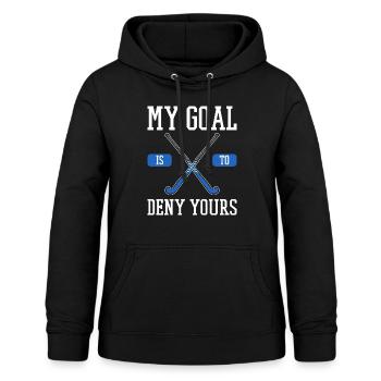 Feldhockey Torwart Geschenk - Frauen Hoodie - Schwarz - Vorne - AI Model Female 172 light (172cm)