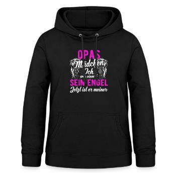 Opas Mädchen Ich War Einmal Sein Engel - Frauen Hoodie - Schwarz - Vorne - AI Model Female 172 light (172cm)
