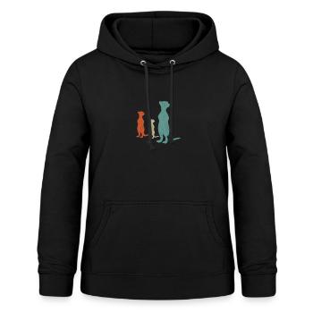 Suricates - Sweat à capuche Femme - noir - Devant - AI Model Female 172 light (172cm)