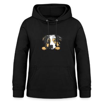 Berger australien - Sweat à capuche Femme - noir - Devant - AI Model Female 172 light (172cm)