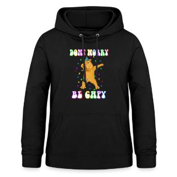 Capybara Geburtstag don't Worry be Capy - Frauen Hoodie - Schwarz - Vorne - AI Model Female 172 light (172cm)