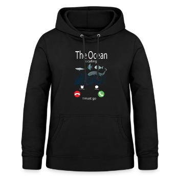 Taucher Tauchen Design Schnorcheln - Frauen Hoodie - Schwarz - Vorne - AI Model Female 172 light (172cm)