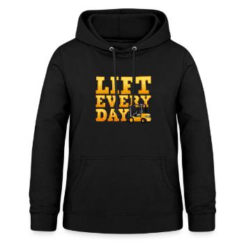 Forklift - Women's Hoodie - black - Front - AI Model Female 172 light (172cm)