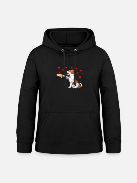 Drahthaar Foxterrier Hund - Frauen Hoodie - Schwarz
