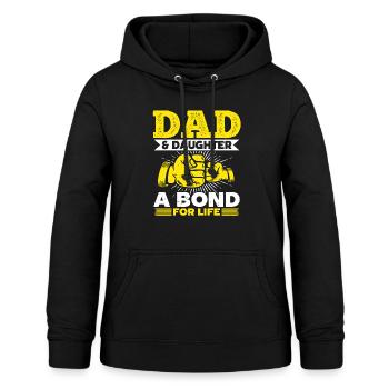 Dad & Daughter - A covenant for life - Father's Day - Women's Hoodie - black - Front - AI Model Female 172 light (172cm)