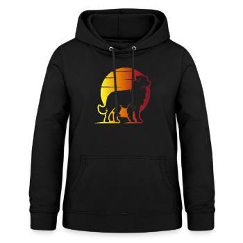 Australian Shepherd Sunrise - Frauen Hoodie - Schwarz - Vorne - AI Model Female 172 light (172cm)