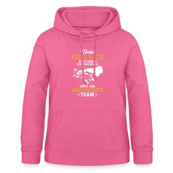 Unschlagbares Team - für katzenliebhaber - Frauen Hoodie - Pink - Vorne - AI Model Female 172 light (172cm)