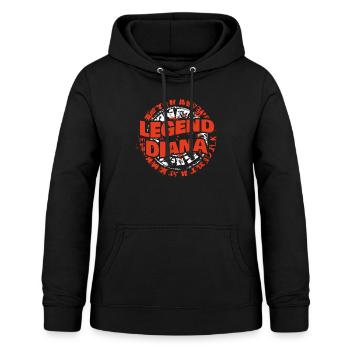 Diana as a man - Women's Hoodie - black - Front - AI Model Female 172 light (172cm)